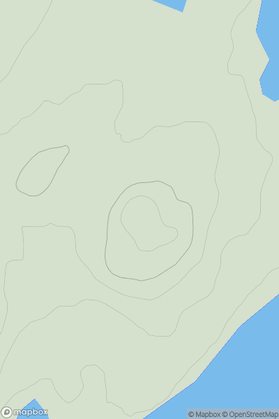 Thumbnail image for Torr an Daimh [Glen Albyn and the Monadh Liath] showing contour plot for surrounding peak